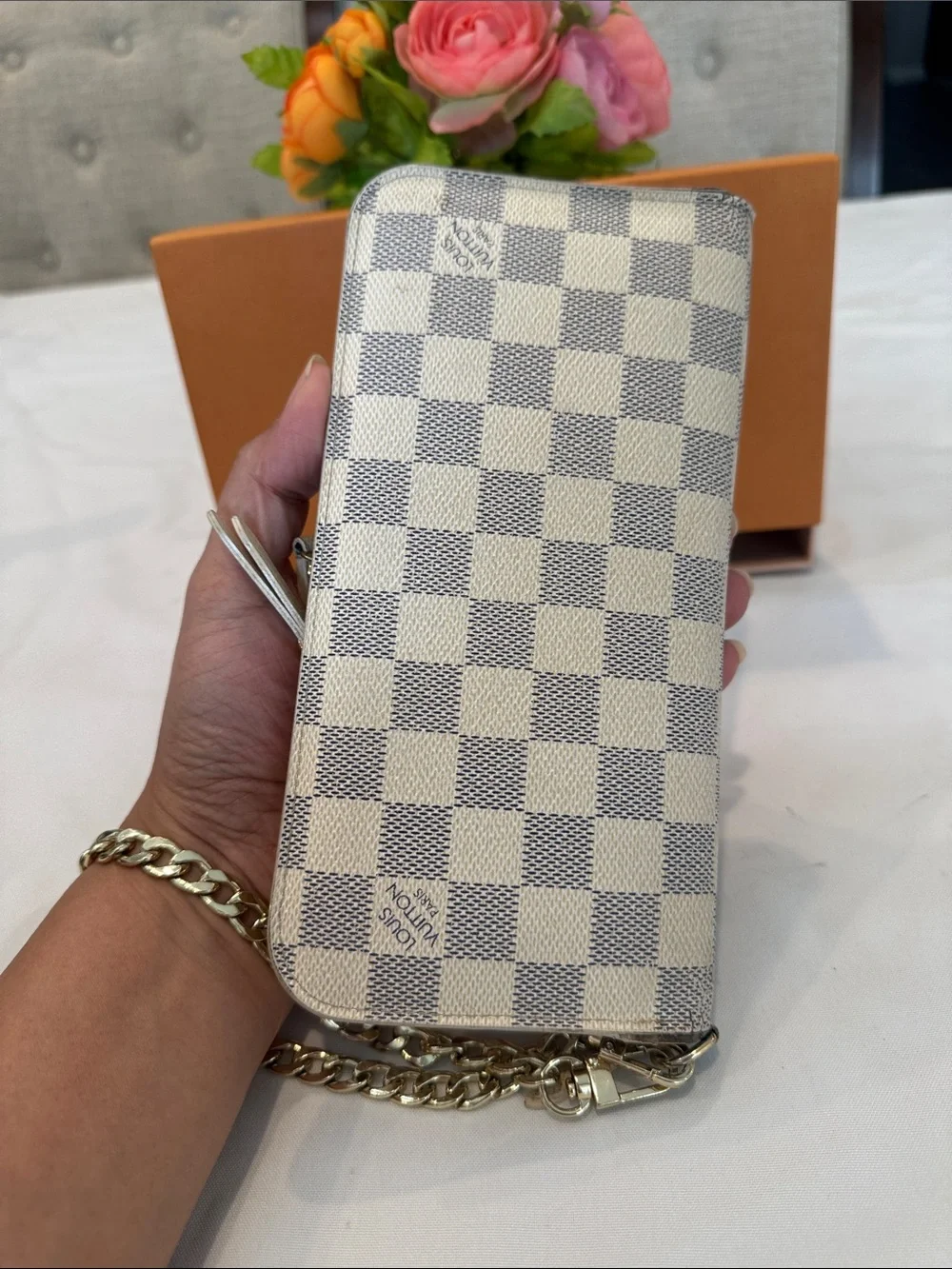 Authentic Louis Vuitton Insolite Azure Wallet with box